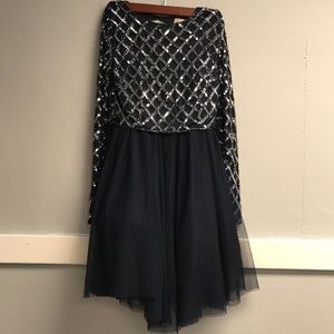 Navy two piece dress
